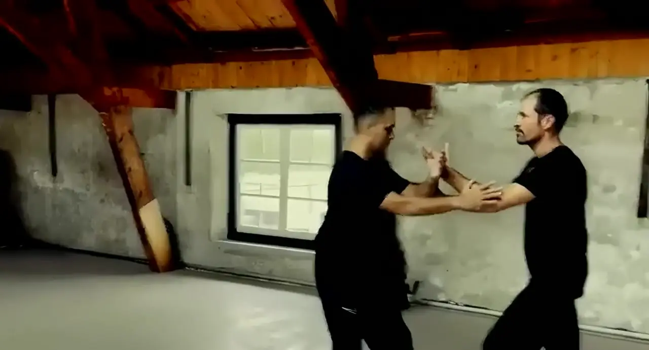 Sifu Deniz Kara en leerlingen tijdens een Tai Chi-training
